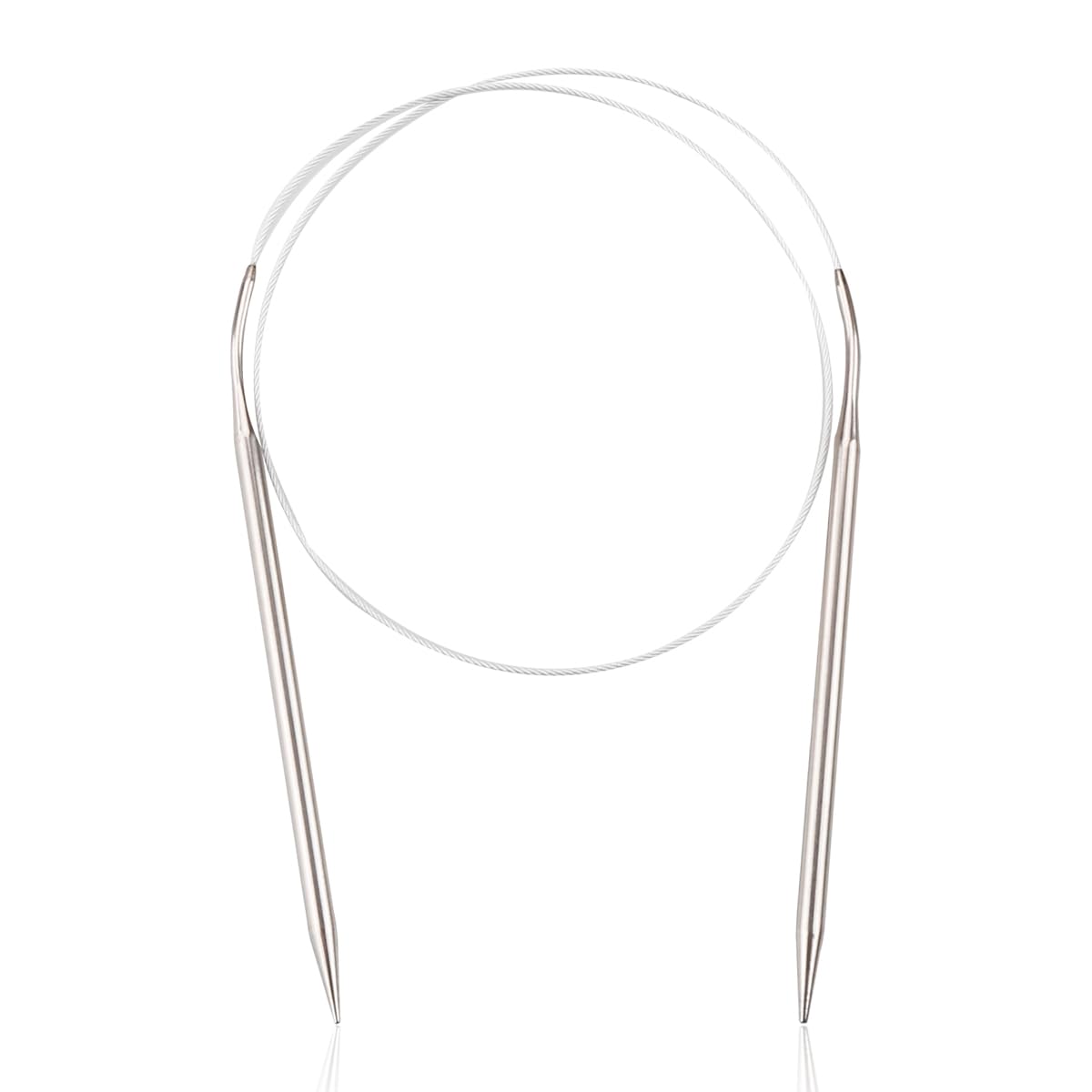 Gladfresit Silver 5.5Mm Circular Knitting Needles - Stainless Steel Magic Loop For Crochet Hooks