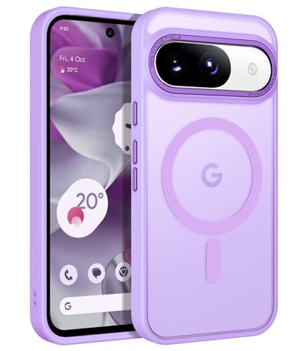 Coque Pixel 9 Magsafe antichoc et translucide avec anneau magnétique puissant