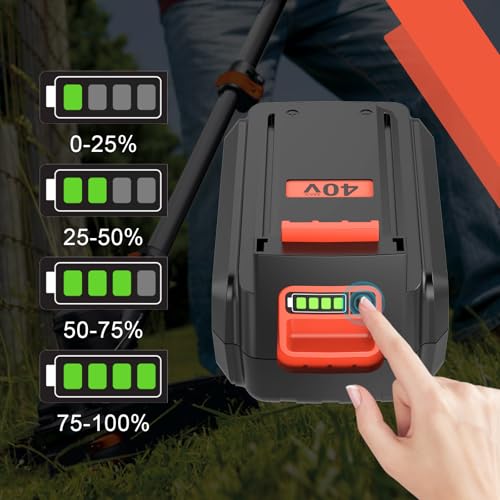 2Pack 40 Volt MAX 3.6Ah Lithium ion Replacement Battery Compatible with Black and Decker 40V Battery LBX2040 LBXR36 LBXR2036 LST540 LCS1240 LBX1540 LST136W 40V Cordless Power Tools Battery (Orange)