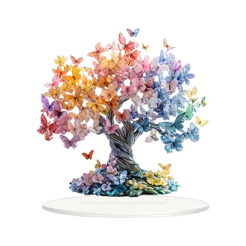 Jugutyeg Adorno de Mesa con Forma de de Mariposas, Centro de Mesa Acrílico para Fiestas con Soporte