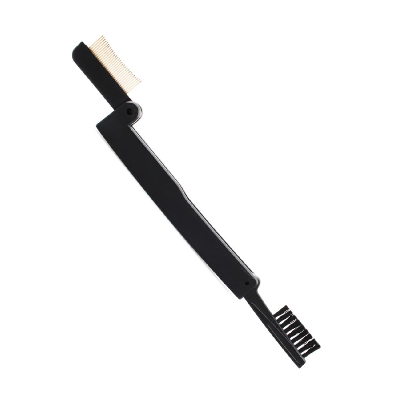 Beatifufu Portable Folding Eyebrow Brush 2-in-1 Eyebrow Lash Comb Makeup Tool for Women Durable Material Easy to Clean