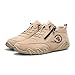 Tazeap Nevova Orthopedic Shoes Men Non Slip Waterproof Leather Salkins Chukkas Boots Fashion Casual Lace Up Zipper Ankle Booties for Male Non-Slip Breathble Walking Driving Shoes