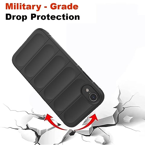 Image of Amazon Brand - Solimo Mobile Cover for Apple iPhone XR | Full Camera Protection | Liquid Silicon Case | Flexible Bumper Case for Apple iPhone XR (Black)