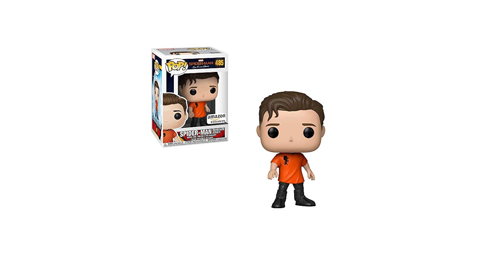 【funko pop】スパイダーマン 485 限定 Amazon.com: POP! Exclusive Spider-Man Far from Home #485