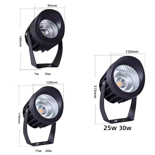Foco LED Exterior IP65 Impermeable con Haz Concentrado Azul y Soporte Giratorio 4
