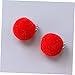 NOLITOY 6pairs Non-piercing Girls Earrings of Plush Ball Clip Earrings Fur for Boys and Girls Adorable Dangle for Little Toy Jewelry for Dress-up