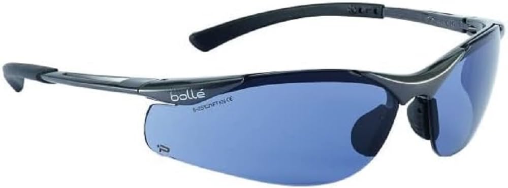Bollé CONTPSF Lunettes de sport avec monture en nylon et contour Tipgrip TPE Noir