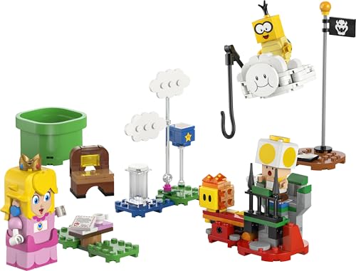 Super Mario Avventure Peach Interattiva, Giocattolo con 4 Personaggi Nintendo tra cui la Principessa e un Toad Giallo, Giochi per Bambini e Bambine da 6 Anni, Regalo di Compleanno 71441 - Lego - Immagine 9