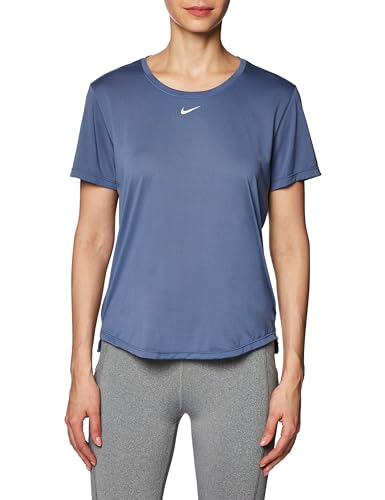 Nike DD0638-491 W NK ONE DF SS STD TOP T-Shirt Damen DIFFUSED Blue/White...