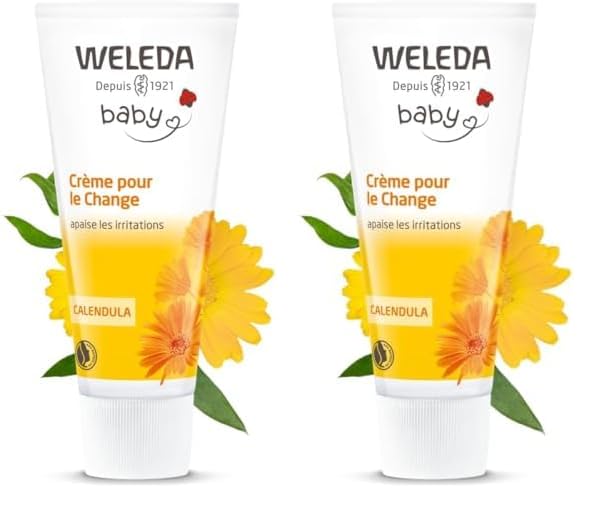 Weleda Baby Calendula Nappy Cream, 75ml (Pack of 2)
