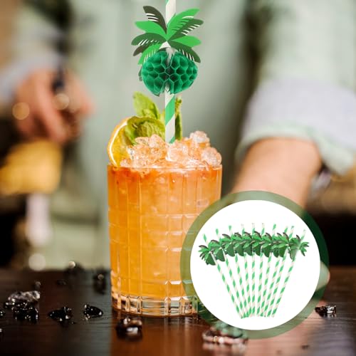 Pitillos desechables de papel, 50 piezas verdes miniatura 6