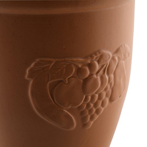 Pot multi-usage en céramique de 10 l avec couvercle marron Axentia récipient de stockage - 5