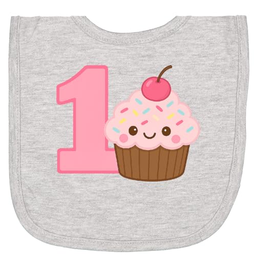 inktastic 1st Birthday Cupcake Pink Newborn Bib
