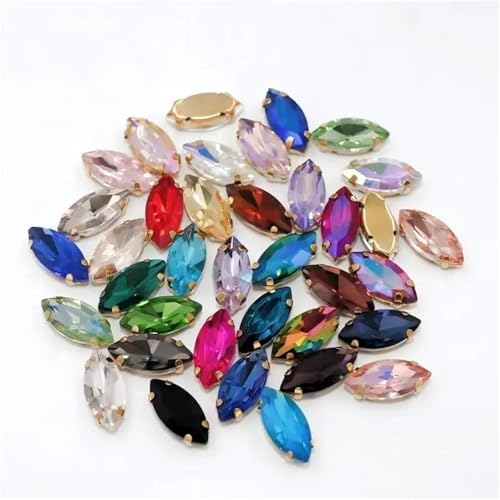 Strass à coudre olive pour la création de bijoux et customisation