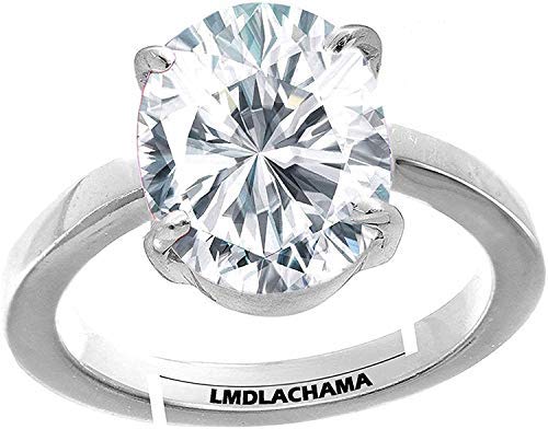 Bague Zircon Blanc 7,70 Carat en Argent pour Style Quotidien