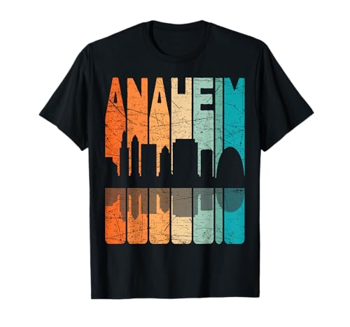 Anaheim Vintage Anaheim California Retro Anaheim Skyline T-Shirt