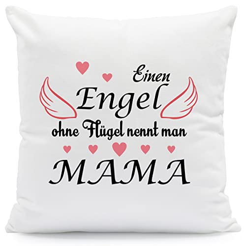 GRAVURZEILE Cojín con texto en alemán – Ángel sin alas – Regalo para amigos como regalo de cumpleaños – también para San Valentín – Regalo para mujeres hombres y ella