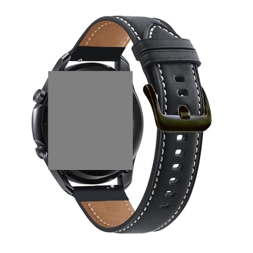 Bracelet de montre interchangeable en cuir véritable compatible boîtier 45mm et S3 - 3