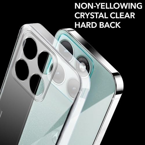 Image of DIZORO Compatible with Motorola Moto Edge 70 Fusion 5G Back Cover Case Clear,[ Anti Yellow ][Military Grade Protection] Hard PC Back Cover Transparent