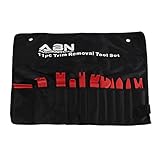 ABN Premium Auto Trim Removal Tool Kit - 11 Piece Pry Bar Set, Fastener Remover, No Scratch Trim Removal Set