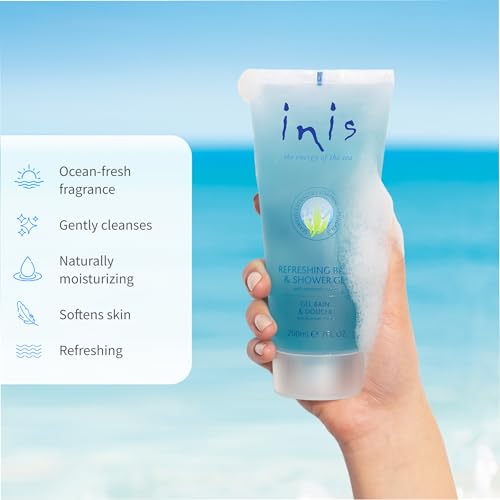 Inis The Energy of The Sea Seaweed Enriched Bath and Shower Gel, 7 Fluid Ounce