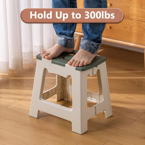 Image of Camping Stool, Portable Folding Stool with Carry Bag, 12in Portable Folding Chair 1.6Lbs Collapsible Camp Stool Outdoor Footstool for Travel Walking Hiking Fishing Picnic Barbecue (Brown)