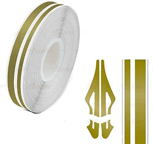 Image of Roll Vinyl Pinstriping Solid Line Tape Racing Stripes Decal Sticker Auto Pinstripe Tape,Automotive Pinstriping Tape,Vinyl Pinstripe Tape 32 ft,Motorcycle Pinstripe (Gold 1 /2)