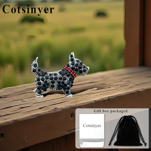 Image of Beagle Scottish Terrier West Highland White Terrier Cute Simulated Pearl Poodle Dog Brooch Pin Rhinestone Animal Lapel Collar Jewelry Accessories Brooch Pin for Women Westies, Scotties, Cairns, white Westie,Scottish Terriers
