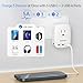 Beondon Universal European Plug Adapter Kit, 3 Detachable Plugs (C/E/F/G) for UK/France/Germany/Italy/Spain, 2 US Outlets & 5 USB Ports (3 USB C) with EU All Coverage, Multi-Device Charger for Travel
