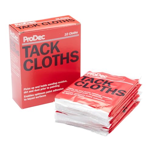 ProDec Tack Cloths for Removing Dust Dirt and Debris From Surfaces Prior to Painting Cream 76 cm x 41 cm 10 pack