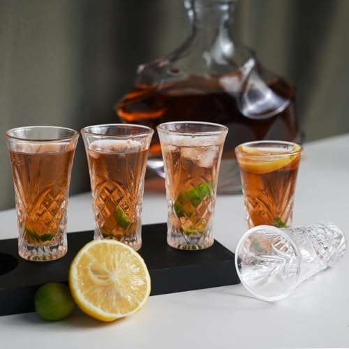 BCnmviku 4Pack Shot Glasses 65ML/2.2OZ Tequila Glasses Heavy Base Cordial Glasses - Image 6