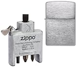 Zippo Schraubendreher Bit Safe Insert mit Brushed Chrome Gehäuse – 4-in-1 Einsatz – Magnetischer Bit-Halter – Kreuz-, Schlitz- und Torx-Bits – Made in USA