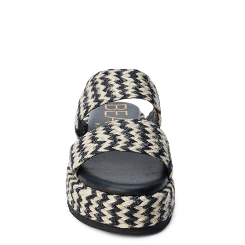BEACH by Matisse Womens Borderline Espadrille Platform Casual Sandals Casual Mid Heel 2-3" - Black3
