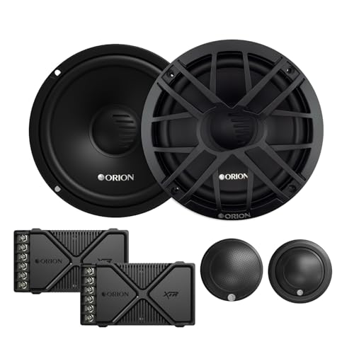 ORION XTR Series XTR65.SC 2-Way Coaxial Car Audio Component System - 6.5” Speakers, Full Range, Enhanced Bass, 340W, 4 Ohms, Easy Installation, 1” Silk Dome Tweeter, External Passive Crossover -Pair
