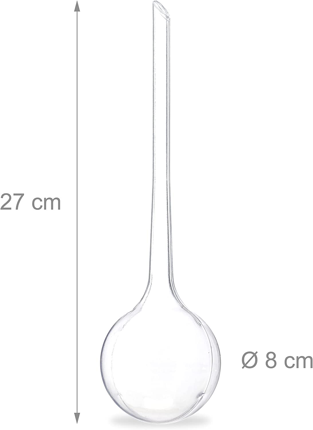 PIQIUQIU Kulki nawadniające, 4 sztuki, kule do podlewania, rośliny doniczkowe, samoczynne nawadnianie, PCW, kule nawadniające, dozownik wody, 27 x 8 cm-300 ml