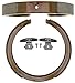 ACDelco Advantage 14781B (19287950) Bonded Rear Parking Brake Shoe with Hardware