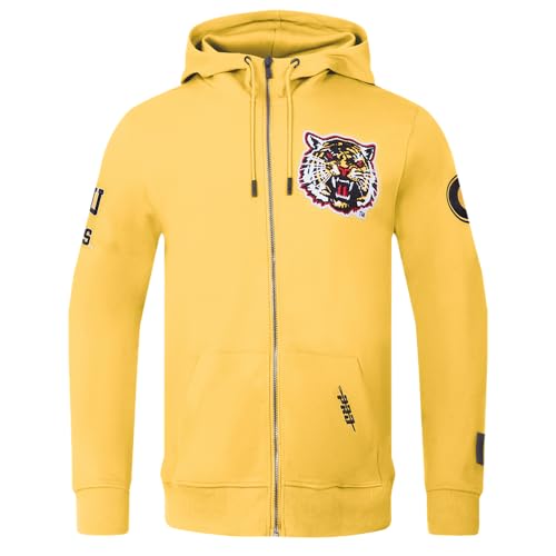Image of Pro Standard Mens College Classic Chenille Cotton Double Knit Full Zip Hoodie