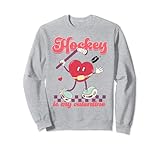 Photo Gallery hockey is my valentine retro cuore ragazze hockey ragazzi puck felpa Photo Gallery hockey is my valentine retro cuore ragazze hockey ragazzi puck felpa