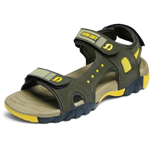 Image of DOCTOR EXTRA SOFT Men's Classic Athletic & Outdoor Casual Sandals /Floaters with Adjustable Cushion Strap for Adult | Comfortable & LightWeight |Stylish & Anti-Skid |Everyday Use for Gents & Boys D-305