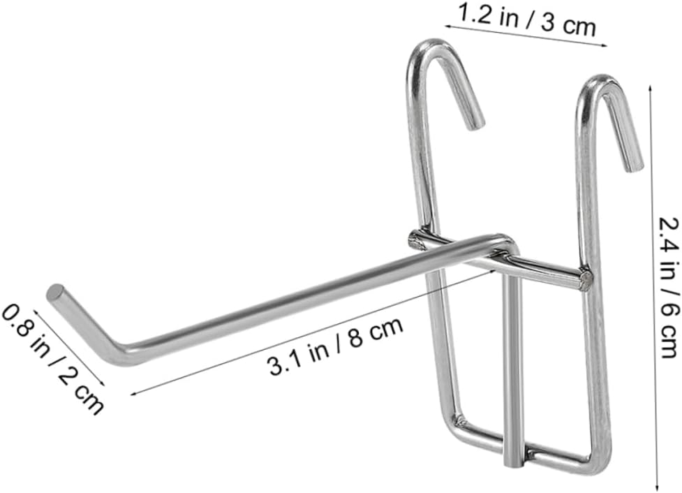 KICHOUSE 40pcs Utility Grid Wall Hooks Easy to Install Display Brackets for Retail Spaces Shop Garages and Organizing Accessories for Snacks and Items