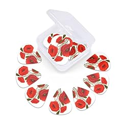 Médiators Guitare 12-Pack Fleurs De Pavot Médiators Guitare Électrique Guitare Acoustique Diverses Guitares - Les Beatles, Paul McCartney, John Lennon, RIngo Starr, George Harrison Médiators Guitare 12-Pack Fleurs De Pavot Médiators Guitare Électrique Guitare Acoustique Diverses Guitares – Image 5