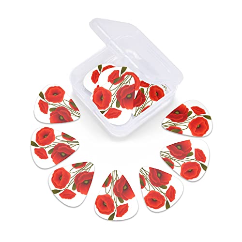 Médiators Guitare 12-Pack Fleurs De Pavot Médiators Guitare Électrique Guitare Acoustique Diverses Guitares - Les Beatles, Paul McCartney, John Lennon, RIngo Starr, George Harrison Médiators Guitare 12-Pack Fleurs De Pavot Médiators Guitare Électrique Guitare Acoustique Diverses Guitares – Image 6