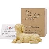 Engel Figur Hunde, Haustier-Hund-Gedenk Geschenke für Hundeliebhaber, Haustier-Verlust-Verstorben-Geschenke, Verlust des Hunde-Sympathie-Geschenks, geformte handbemalte Figur