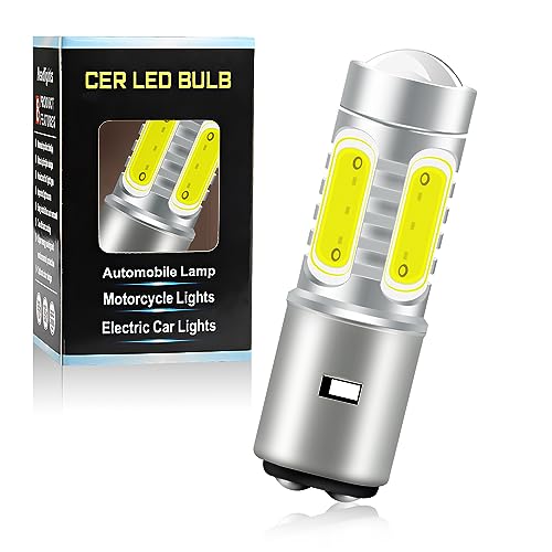 ♥ BA20D Potenza della lampadina del faro del motociclo a LED: 7.5W, 6500k bianco, due volte più luminoso delle lampade alogene. I fari delle motociclette possono fornire effetti di luce perfetti con forme di luce più chiare e migliori.