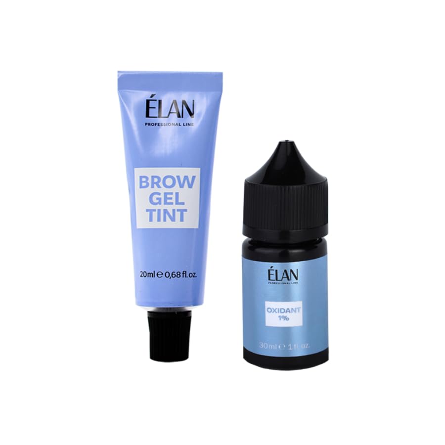 Brow Gel Tint Kit Cold Blond Brow Color with 1% Developer | Professional Eyebrow Dye Kit, Natural-Looking Tint with Soft Skin Stain Effect | Hydrating Gel...