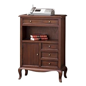 クロシオ ウェール FAX台 幅61cm 完成品 電話台 ヨーロピアン調 ファックス台 AKU1001427