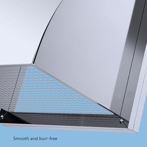 Chapeau de ventilation 25 cm en acier inoxydable pour façade extérieure durable - 5