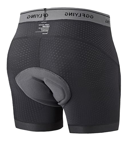 GGFLYING Fahrradhose Herren 6D Gepolstert Radlerhose Radhose Kurz Radunterhose Fahrrad Unterhosen Fahrradunterhose Atmungsaktiv