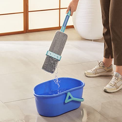 Spontex Easy System Max+ Bodenwischer - Wischmopp mit Mikrofaserbezug und integriertem Wringsystem - Reinigt Laminat-, Holz- & Fliesenböden – Bild 5