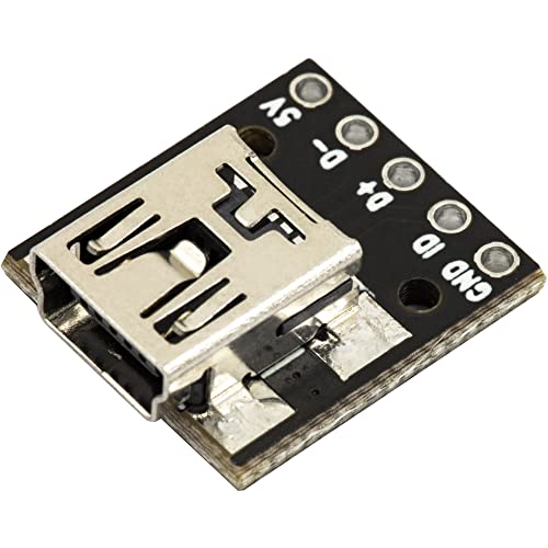 Mini USB a placa adaptadora DIP hembra pack 10 miniatura 2